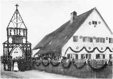 Primizfeier in der Statzenbachstrasse am 24. April 1898