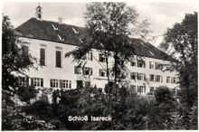 Schlo� Isareck, Ausschnitt Postkarte vom 27.02.1933