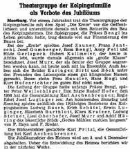 Theatergruppe der Kolpingfamilie, MZ November 1960