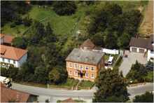 Pfarrhof Volkmannsdorf, Luftaufnahme 1985