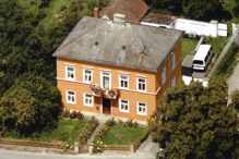 Pfarrhof Volkmannsdorf, Luftaufnahme 1985