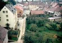 Moosburg 1959, Blick �ber den Rosenhofweg