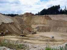 �bersichtsfoto Clariant Bentonitabbau bei Gammelsdorf, 2008