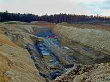 O&K Raupenbagger RH12 mit verl�ngertem 'S�d-Chemie Ausleger'