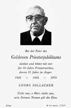 1979 - Goldenes Priesterjubil�um Georg Sollacher