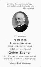 1949 - Goldenes Priesterjubil�um Pfarrer Quirin Zacherl