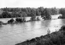 Volkmannsdorf, Hochwasser Isar und Amper 1965