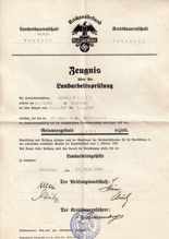 Zeugnis �ber die Landarbeitspr�fung 1939, Ludwig Reith *1923