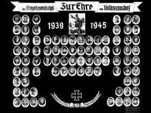 Der Kriegerkameradschaft von Volkmannsdorf zur Ehre 1939-1945