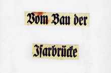 Volkmannsdorf Br�ckenbau - Zeitungsausschnitte ab 1930