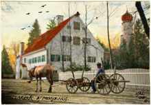 Isareck, colorierte s/w Photografie, Val. Ott 1950