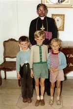 1963/64 Erzbischof Marc Gopu aus Hyderabad im Schlo� Isareck