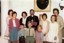 1963/64 Erzbischof Marc Gopu aus Hyderabad im Schlo� Isareck