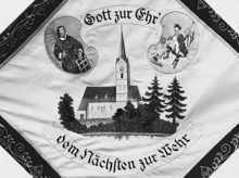1960 Fahne Freiwillige Feuerwehr Wang