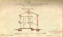 1864 Plan zur Erbauung eines Pfarrwohngeb�udes zu Volkmannsdorf