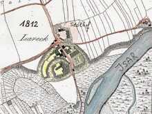 Karte Schlo� Isareck 1812
