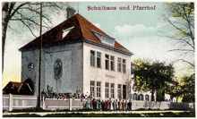 Postkarte 1915, Ausschnitt Schule