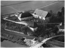 Volkmannsdorf, Ligeder-Hof, Luftaufnahme 1960