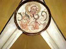 Schlu�stein mit Jahreszahl 1569 Kirche Wang