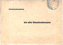 Postwurfsendung 28.06.1948 - von der Kohlenhandlung Kastulus St�ber