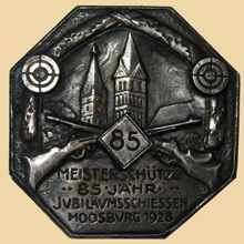 Abzeichen zum 85 j�hr. Jubil�umsschiessen 1928