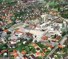 Moosburg S�d Chemie, Luftaufnahme Anfang der1970er