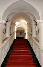 Schlo� Isareck, Blick ins Treppenhaus, 2016