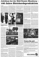 S�d Chemie, Anzeige in der MZ zu 100 Jahre Bleicherdeproduktion 2006