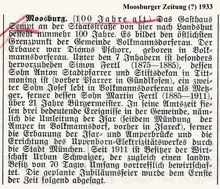 100 Jahre Gasthaus Sempt, MZ 1933