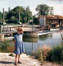 Baustelle Brücke Volkmannsdorf, 1987