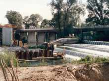 Baustelle Brücke Volkmannsdorf, 1987