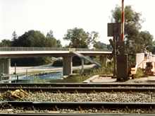 Der alte Bahnübergang, 1987