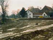 Baustelle Zufahrt zur Brücke Volkmannsdorf, 1987