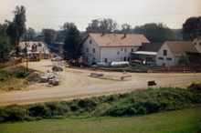 Baustelle Zufahrt zur Brücke Volkmannsdorf, 1987