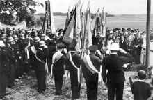 Fahnenweihe der FFW Wang am 12.�Juni�1960