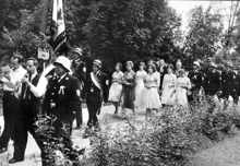 Fahnenweihe der FFW Wang am 12.�Juni�1960