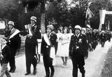 Fahnenweihe der FFW Wang am 12.�Juni�1960