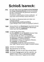 Die Geschichte von Schlo� Isareck ab 775