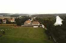 Volkmannsdorf, Ligeder-Hof, Luftaufnahme Ende 1970er