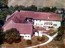 Volkmannsdorf, Bauer am Berg, Luftaufnahme 1956