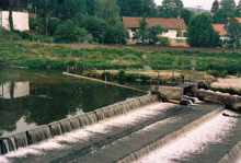 Volkmannsdorf Zulauf der Amper in die Isar, November 1992