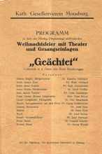 KGV Theater Montag 26. Dezember 1932 „Ge�chtet“