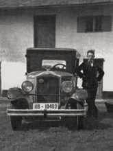 Eisgruber, Sp�rerau, M�hlstrasse 7, das erste Auto