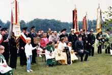 Gottesdienst am Sportplatz in Wang