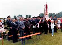 Gottesdienst am Sportplatz in Wang