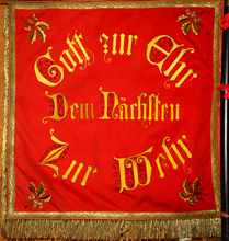Fahne Freiwillige Feuerwehr Wang 1904