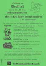 Plakat Dorffest Volkmannsdorferau 1988