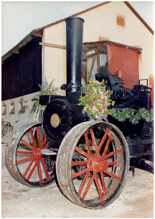 Legendäre, in der Volkmannsdorferau restaurierte Dampfmaschine, 1982