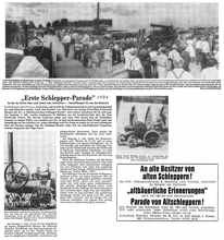 Erste Schlepper-Parade in Volkmannsdorferau, MZ 1981