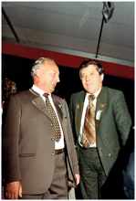 Bürgermeister Max Stöber und Herbert Franz Bürgermeister aus Moosburg